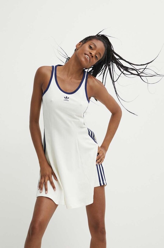 Šaty adidas Originals béžová IR7468