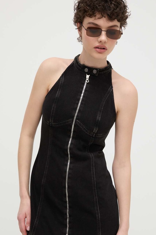 Diesel spódnica jeansowa DE-LULU-SHORT ABITO czarny A12766.09I35