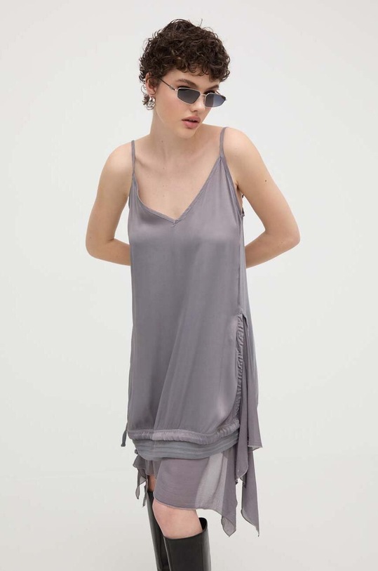 Diesel sukienka D-UCHI casual szary A12724.0EPAB