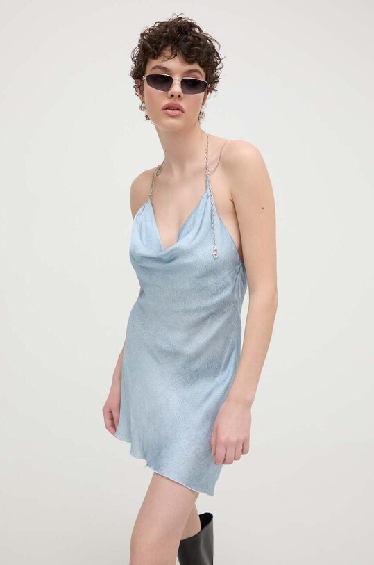 Diesel rochie D-GLASS rotund albastru A12871.0DQAW