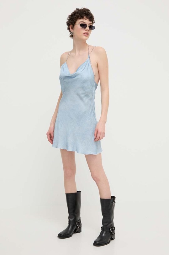 Diesel rochie D-GLASS A12871.0DQAW albastru SS24