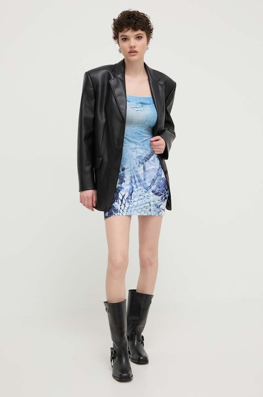 Diesel sukienka D-HOPPYN A13351.0QIAD niebieski SS24