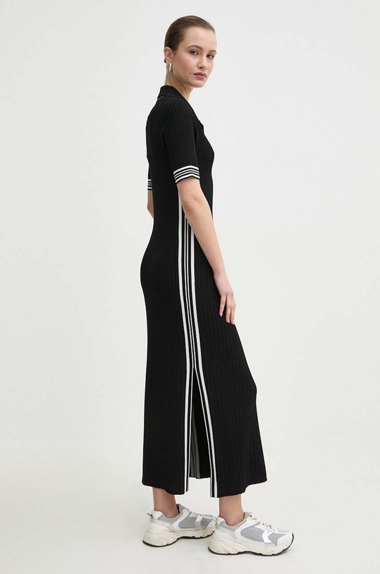 Miss Sixty rochie RJ5120 KNIT DRESS cu guler negru 6L1RJ5120000