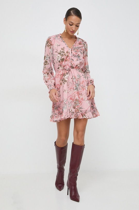 Guess sukienka VANESSA W4GK42.WDW82 różowy SS24