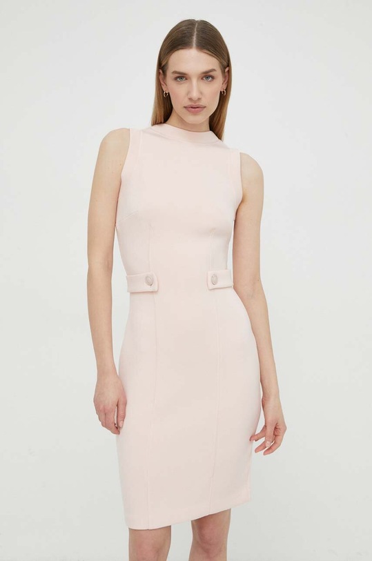Guess sukienka SCUBA różowy W4GK89.K7UW2