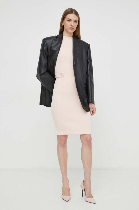 Guess sukienka SCUBA W4GK89.K7UW2 różowy