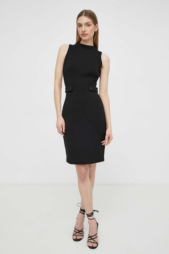 Guess sukienka SCUBA W4GK89.K7UW2 czarny SS24