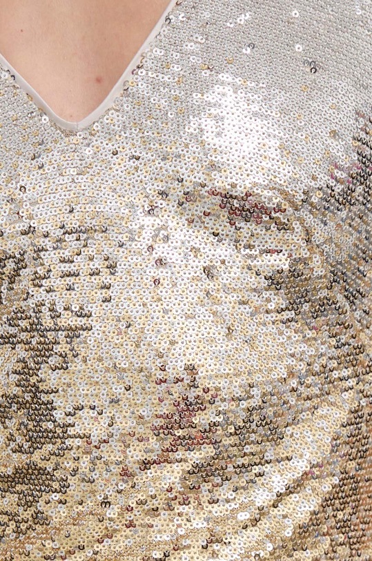 Guess sukienka GRAZIA W4GK27.KC7F0 złoty