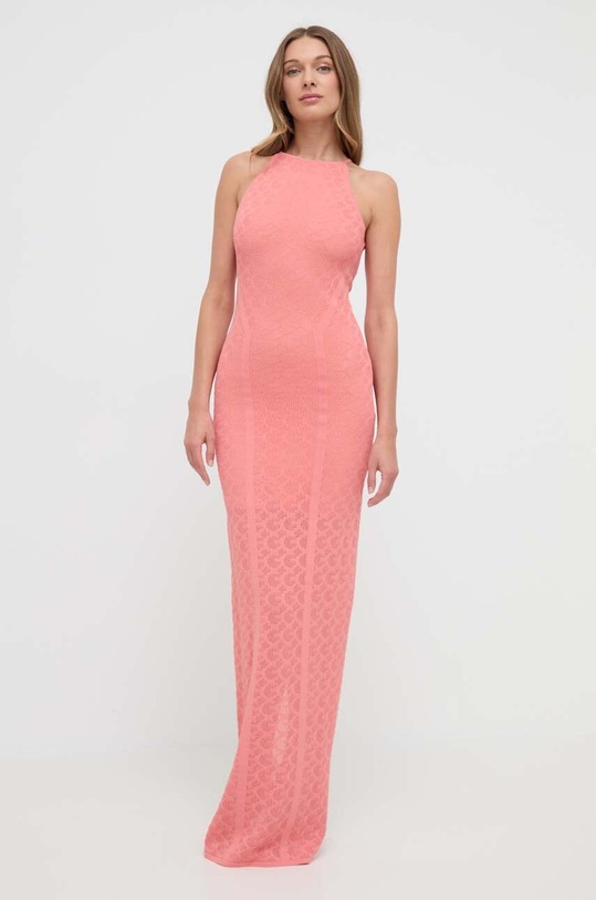 Odzież Guess sukienka BELLE W4GK80.Z36O0 pomarańczowy