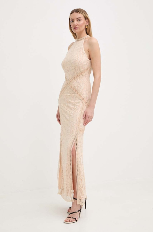 Φόρεμα Guess LIZA με ελαστάν πορτοκαλί W4GK20.KC760