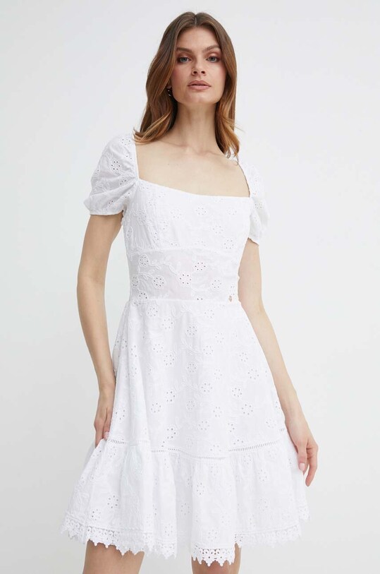 Guess vestito CLIO pizzo bianco W4GK50.WG590