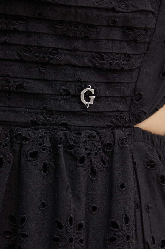 Guess rochie din bumbac PALMA W4GK46.WG571 negru