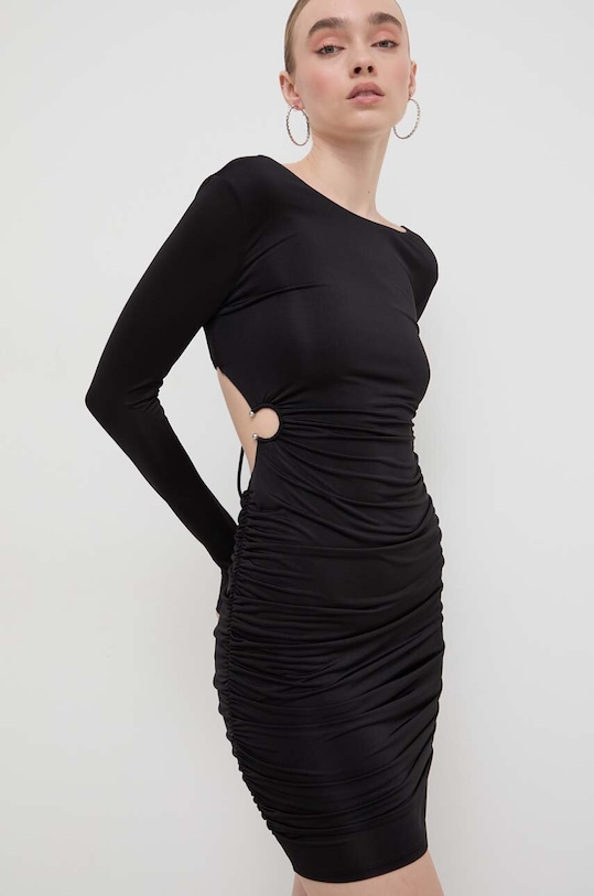 Guess sukienka ALEXIA midi czarny W4GK75.KBAC2