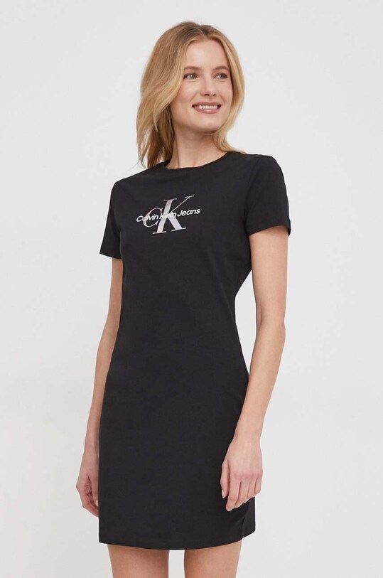Calvin Klein Jeans ruha J20J223056 fekete SS24