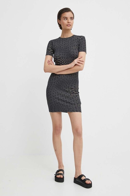 Calvin Klein Jeans sukienka J20J223205 czarny SS24