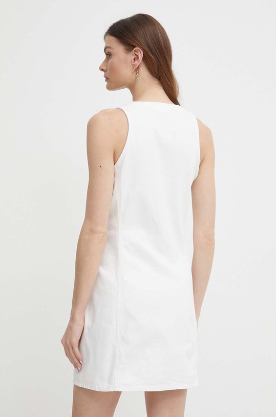 Îmbrăcăminte Calvin Klein Jeans rochie din bumbac J20J222782 alb