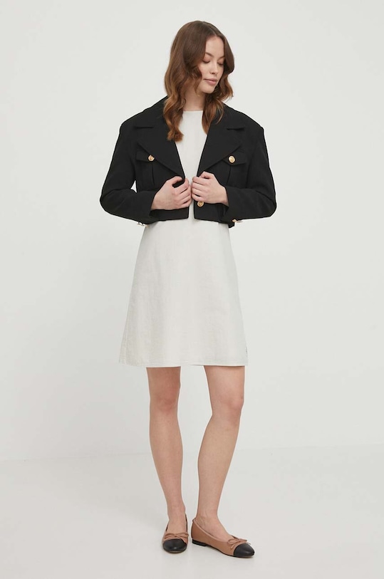Bavlněné šaty Calvin Klein Jeans J20J223425 šedá SS24