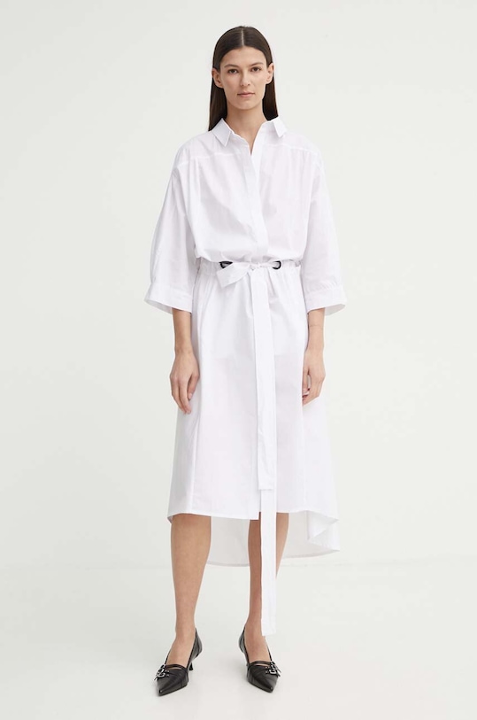 MMC STUDIO rochie din bumbac FELIA.DRESS alb SS24