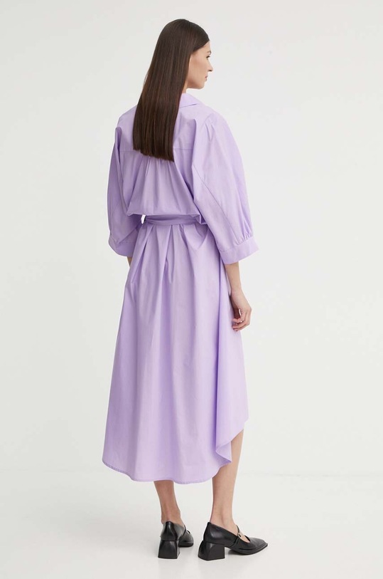 Odzież MMC STUDIO sukienka bawełniana FELIA.DRESS fioletowy