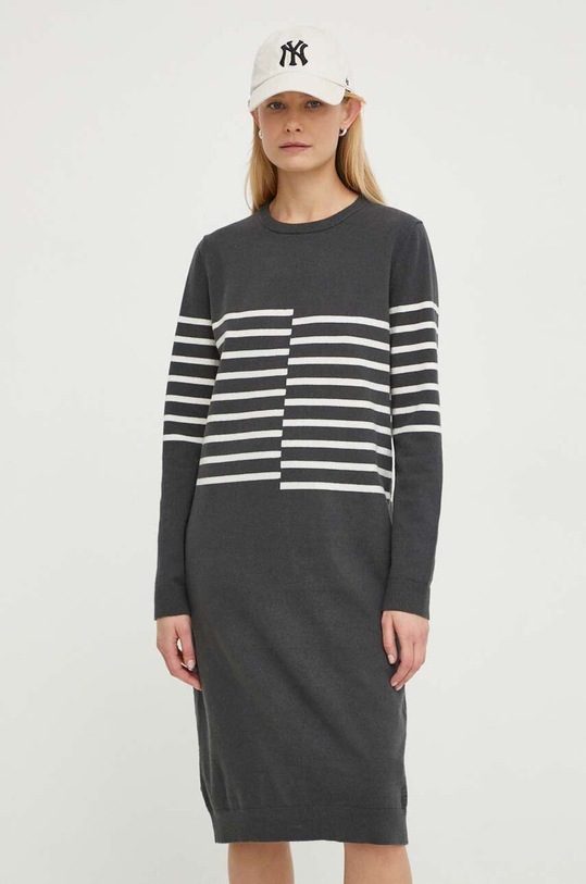 G-Star rochie din amestec de lână mini gri D24515.D563