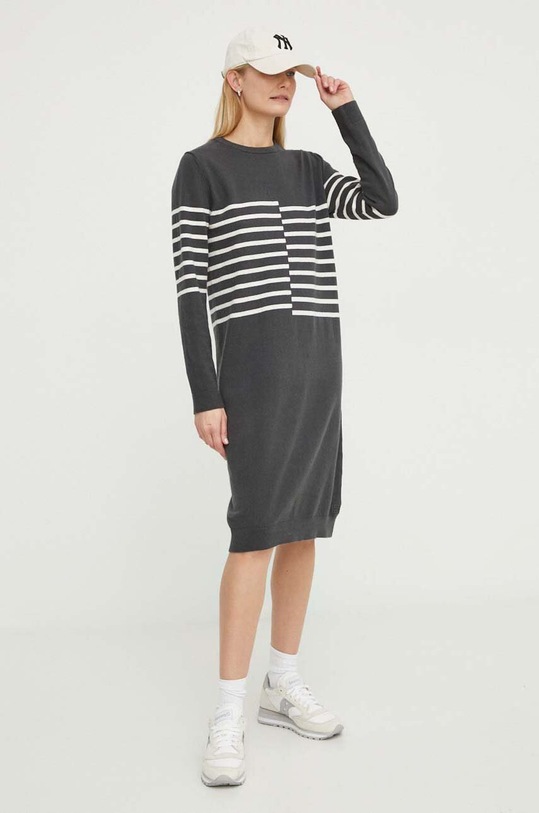 G-Star rochie din amestec de lână D24515.D563 gri SS24