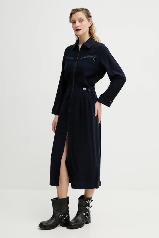 G-Star rochie fixat bleumarin D24267.D522