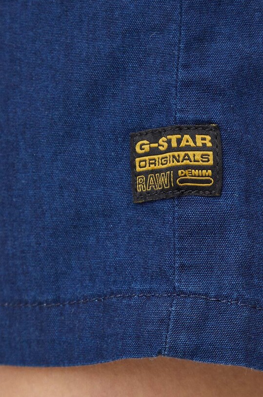 G-Star rochie din bumbac D24348.D309 bleumarin
