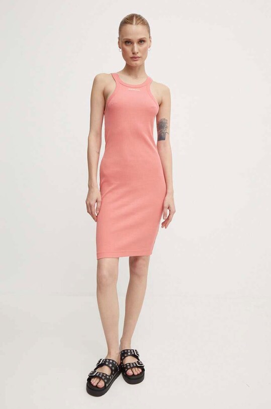 G-Star rochie din bumbac D24485.D289 roz SS24