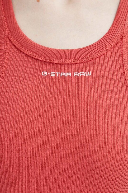 G-Star rochie din bumbac D24485.D289 rosu