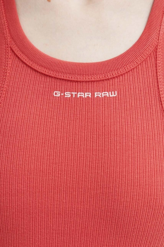 Хлопковое платье G-Star Raw D24485.D289 красный