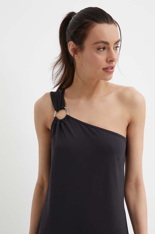 MICHAEL Michael Kors rochie de plaja ONE SHOULDER DRESS negru MM7M038