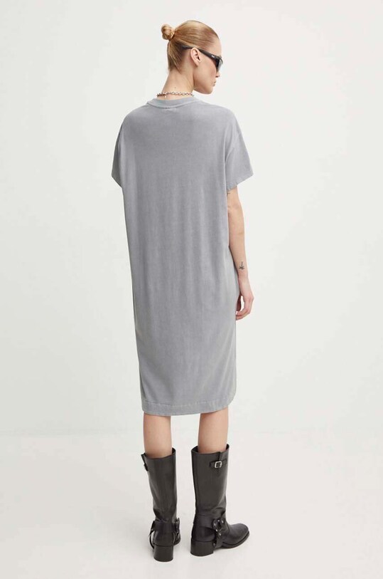 Odzież G-Star Raw sukienka bawełniana D24483.D610 szary