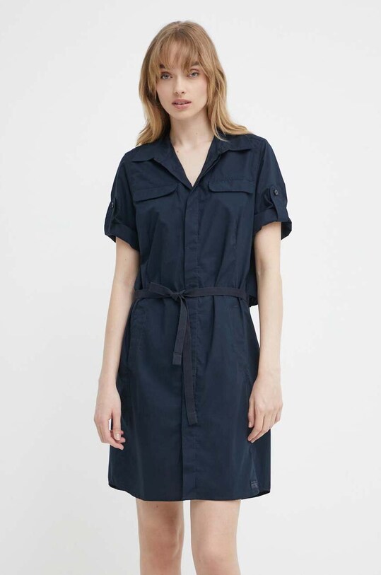 G-Star rochie din bumbac mini bleumarin D24271.4481