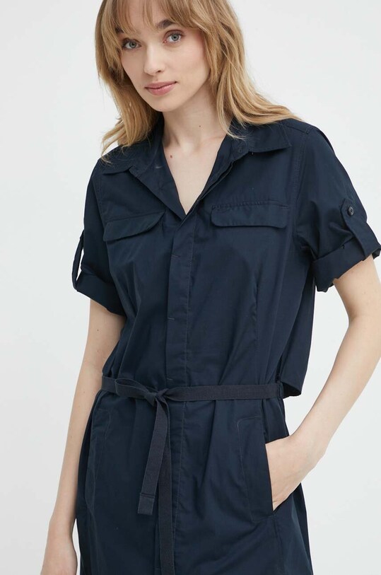 G-Star rochie din bumbac bleumarin D24271.4481