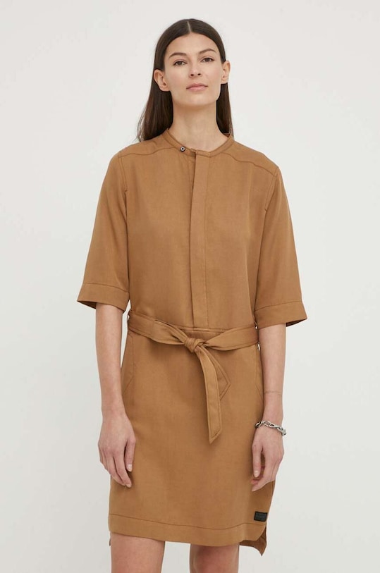 Φόρεμα G-Star casual καφέ D24272.D521