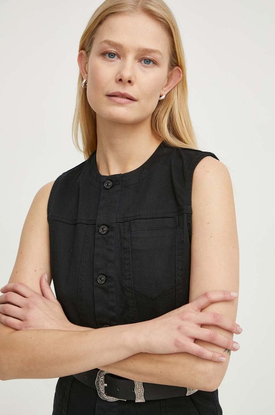 G-Star rochie din denim negru D24269.C105