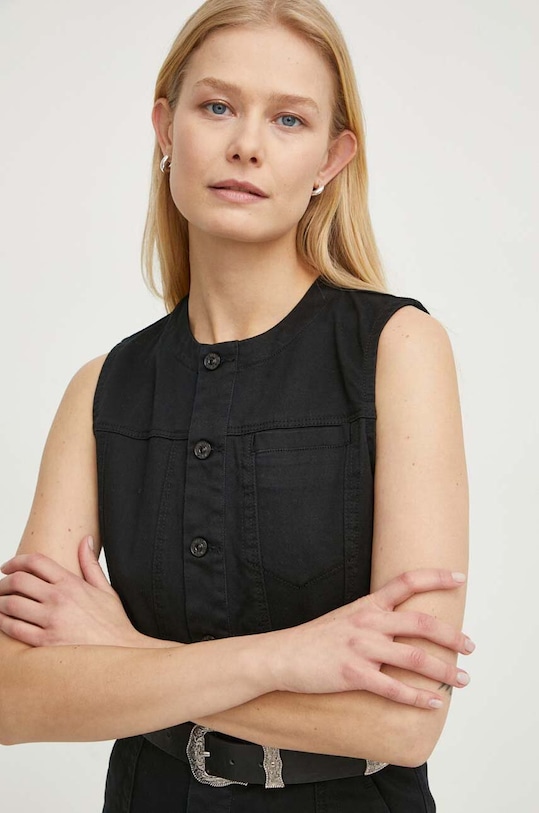 G-Star rochie din denim negru D24269.C105