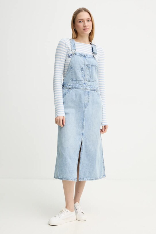 G-Star rochie din denim D24351.D536 albastru SS25