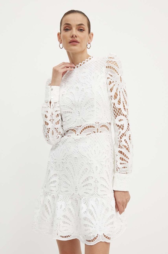 Morgan sukienka ROSLO casual biały ROSLO.OFF.WHITE