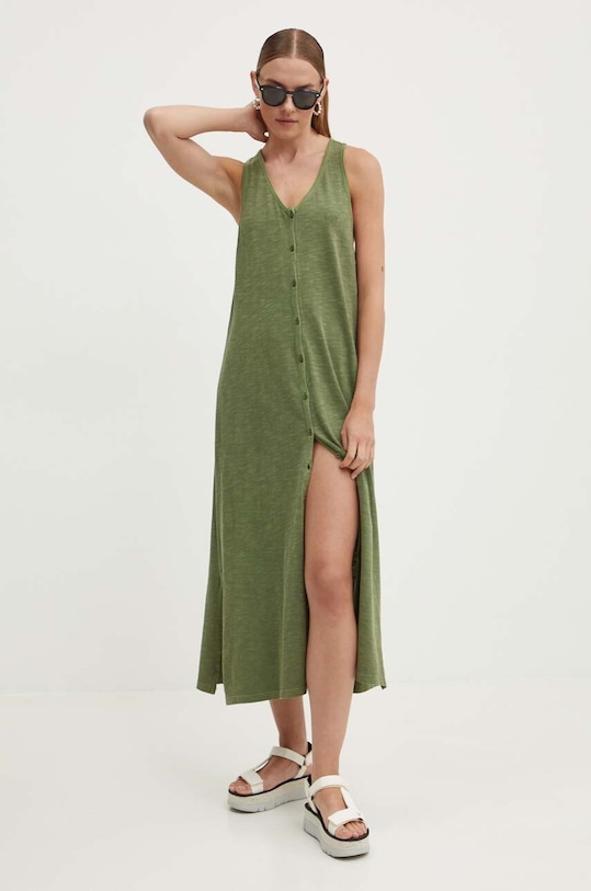 Superdry sukienka bawełniana W8011640A.ZTV zielony SS24