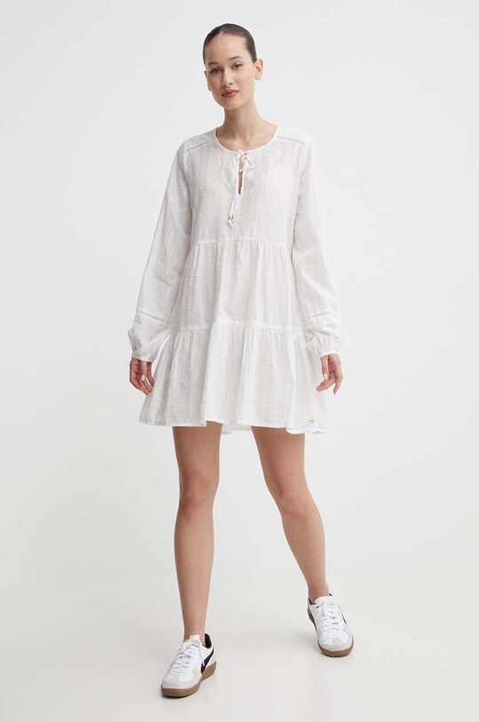 Šaty Superdry W8011679A.71D biela SS24