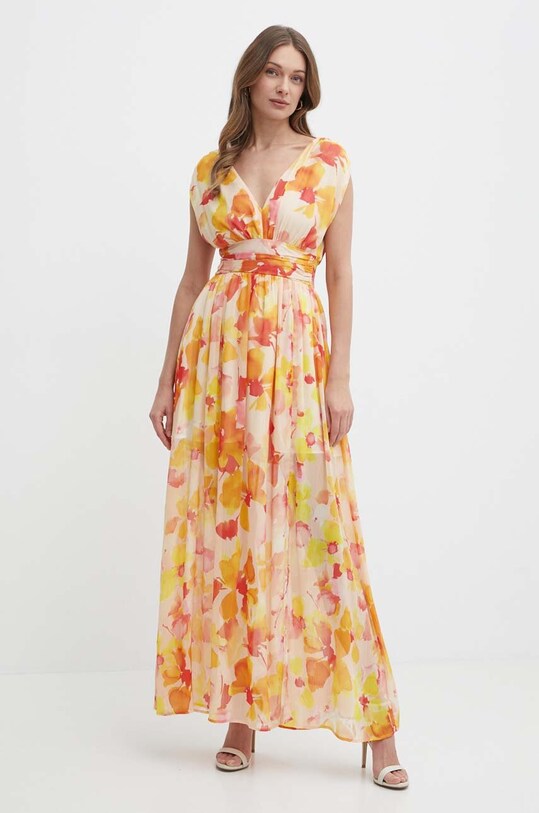Îmbrăcăminte Morgan rochie RAMET.F RAMET.F.MULTICO portocaliu