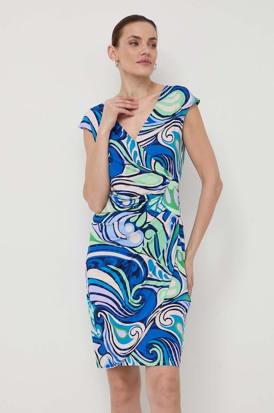 Morgan sukienka RETRIS RETRIS.MULTICO niebieski SS24