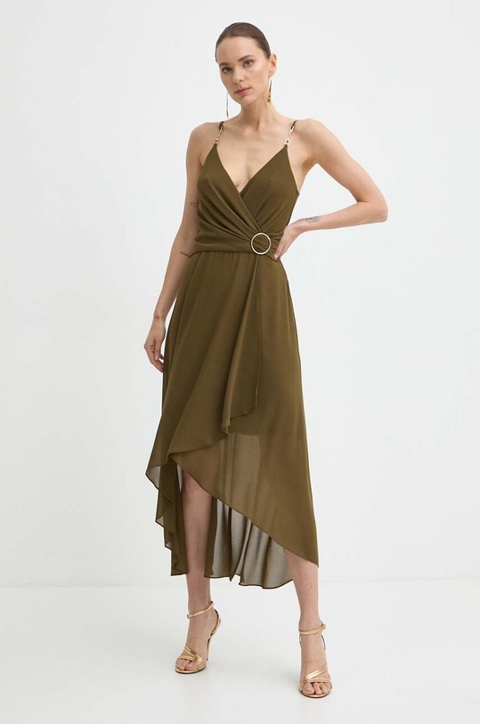 Morgan sukienka REUILLY rozkloszowany zielony REUILLY.JUNGLE