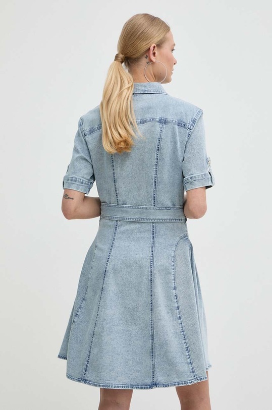 Odzież Morgan sukienka jeansowa RIXES RIXES.BLEACH niebieski