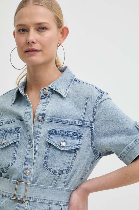 Morgan sukienka jeansowa RIXES niebieski RIXES.BLEACH