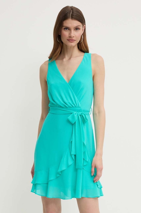 Šaty Morgan ROSVAL mini tyrkysová ROSVAL.LAGON