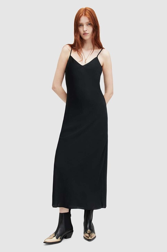AllSaints sukienka Bryony midi czarny WD646Z