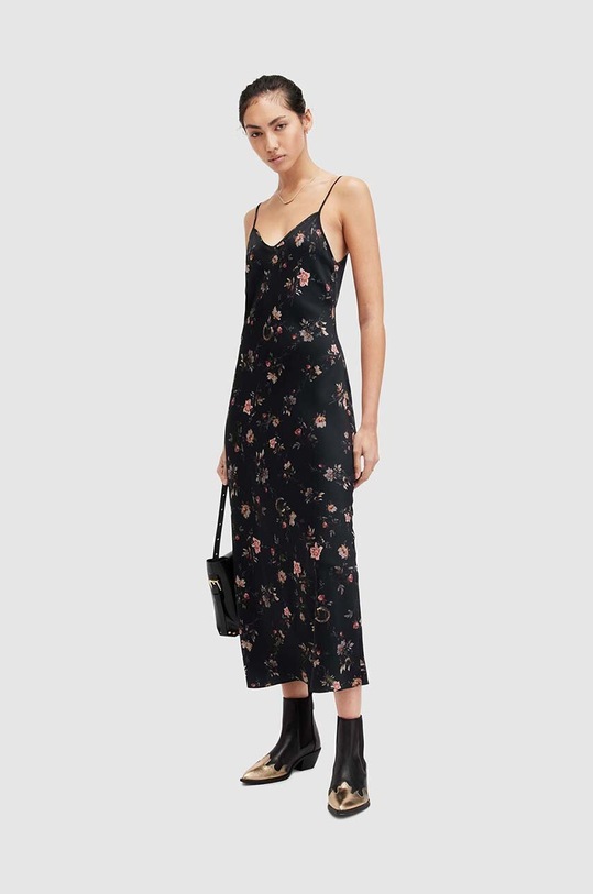 Сукня AllSaints Bryony Tanana чорний W158DA