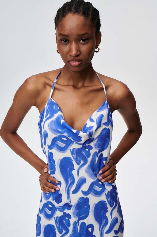 Undress Code rochie din in Volare 636. turcoaz SS24